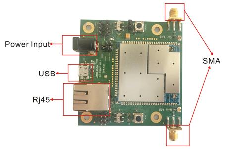 وحدة PCB لاسلكية NLOS واسعة النطاق لتحويل بيانات الفيديو مع API / AT وبرنامج إدارة الشبكة 0
