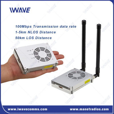 شراء 566-678Mhz 1420-1530Mhz نظام بدون طيار IP MESH بث فيديو 100Mbps التصنيع عبر الإنترنت